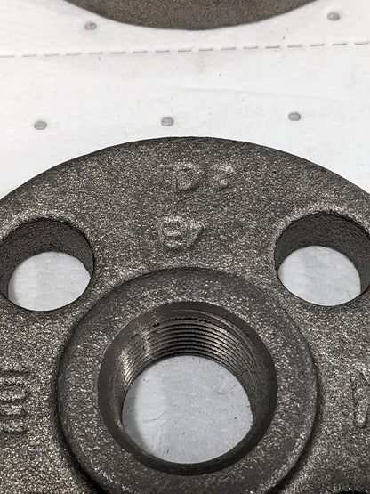 Iron Threaded Pipe Flange 3/4" Pipe, 3-7/8" OD, 5/8" Hub Length Q