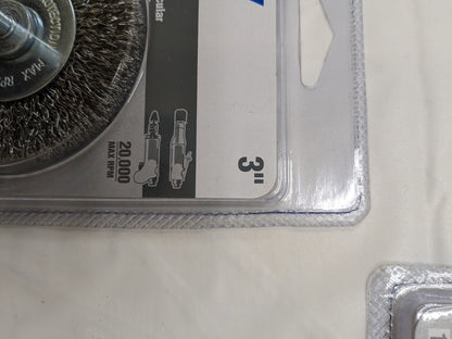 NORTON Wheel Brush qty5 : 3" Wheel Dia, Crimped 66252838973