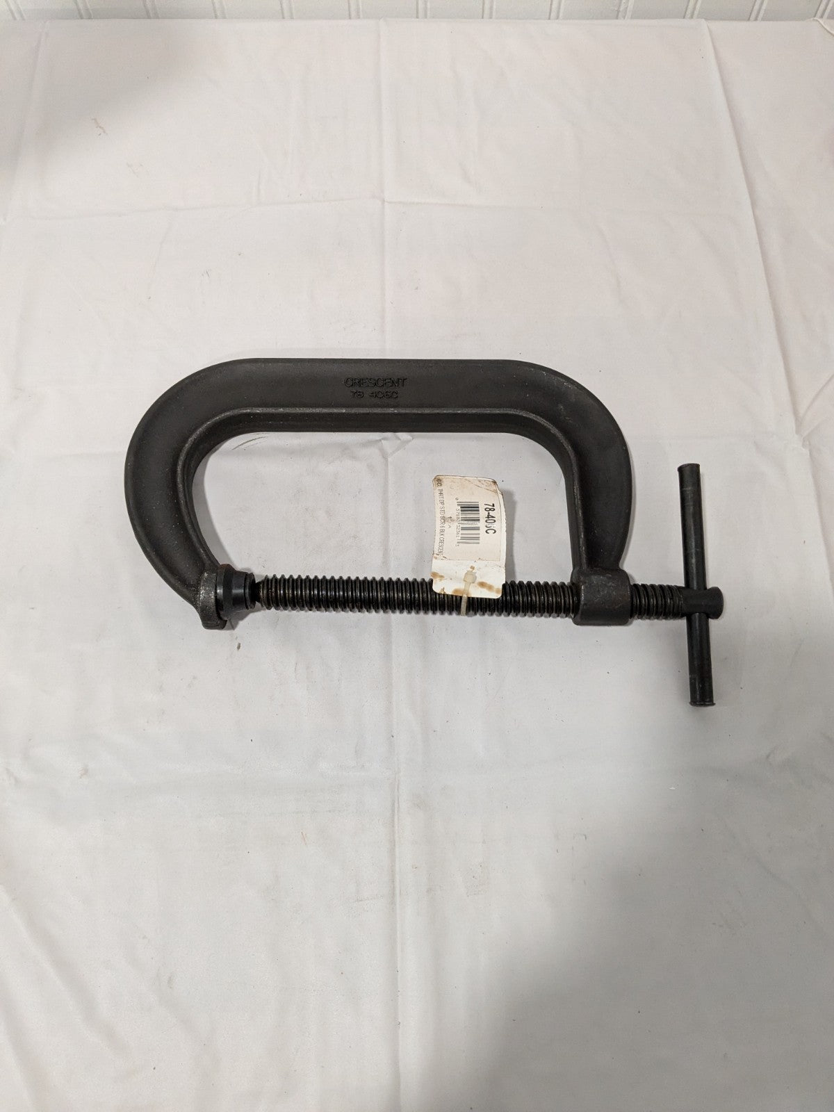 Crescent C-Clamp: 6" Max Opening, 4-1/8" Throat Depth, Regular-Duty 78