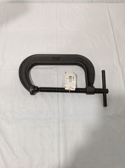 Crescent C-Clamp: 6" Max Opening, 4-1/8" Throat Depth, Regular-Duty 78