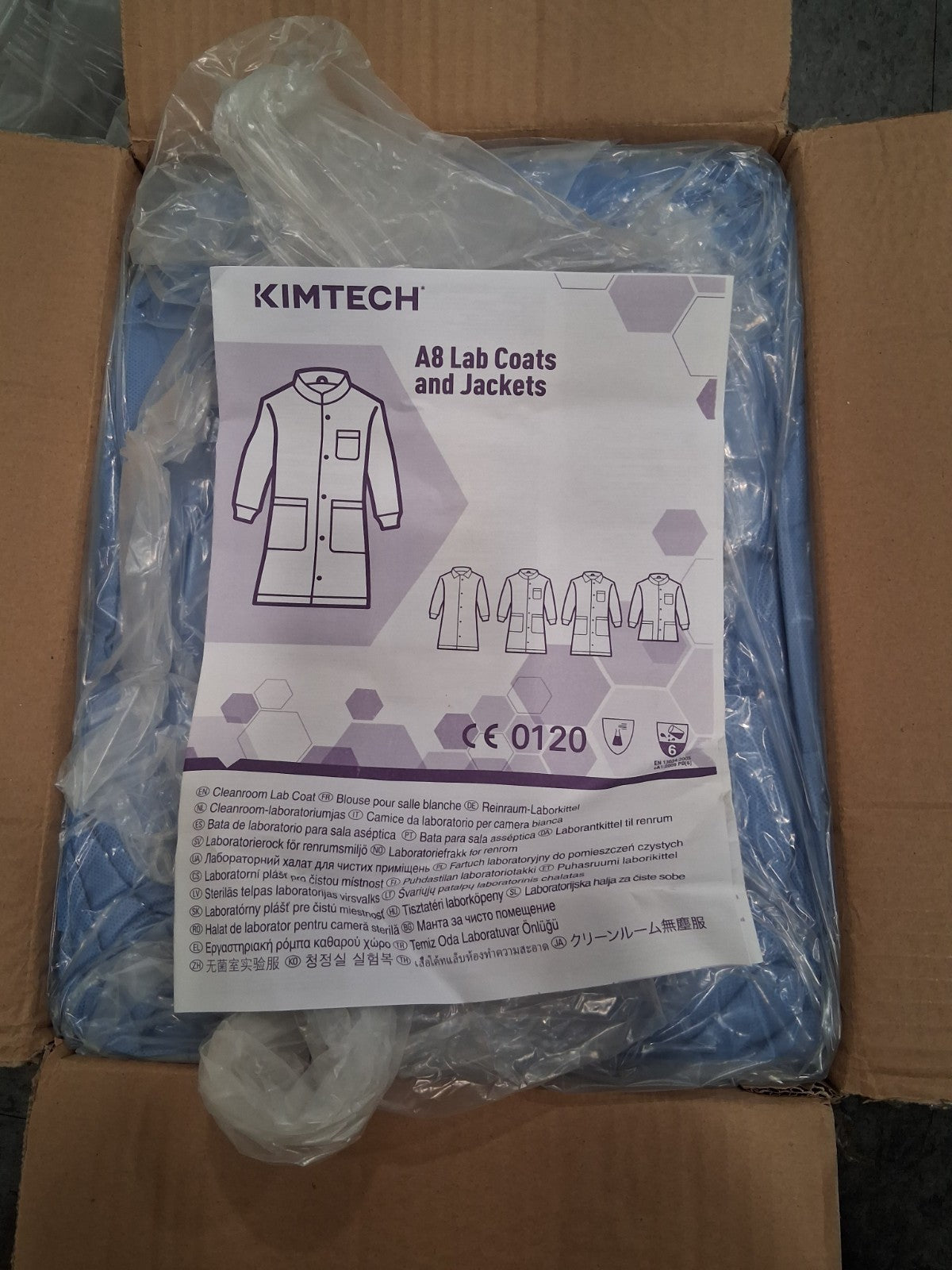 Kimtech Pure General Purpose 3 Pocket Lab Coat QTY25 Size 2XL 3 Pocket 10034