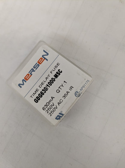 FERRAZ SHAWMUT Cylindrical Time Delay Fuse 5pk 0.63 A 5 mm Dia GDG630/1000-MSC
