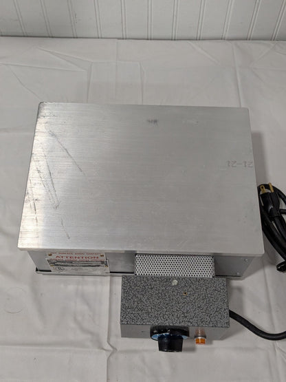 WAAGE Hot Plate 12" Long x 12 Wide x 6" High, 115 Volt 1212-5-1 DAMAGED KNOB