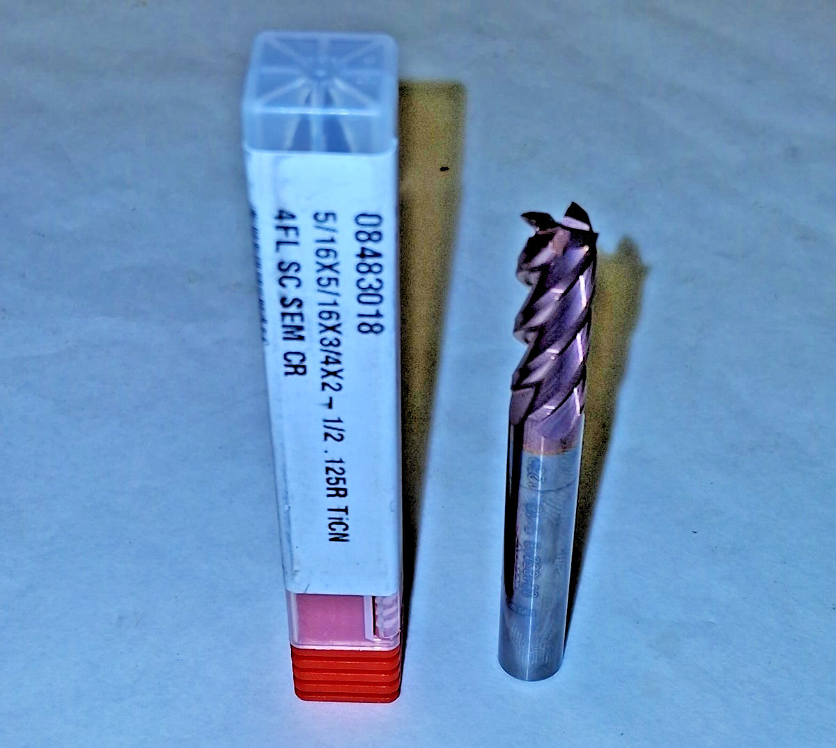 Accupro Corner Radius End Mill 5/16" Dia 3/4" LOC 4 FL Solid Carbide 08483018