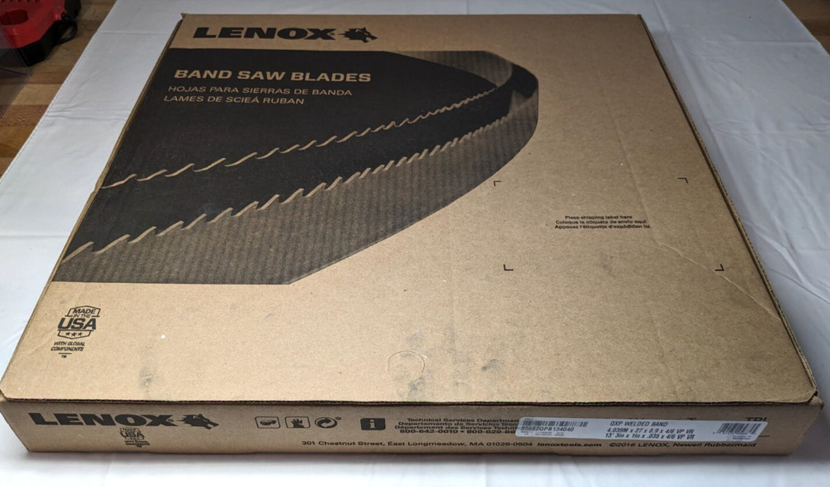 Lenox Welded Band Saw Blade 4 / 6 TPI  13'3" x 1" x .035" Bi