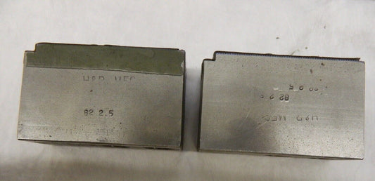 H & R Soft Lathe Chuck Jaw: Serrated QTY 2 HR-82-2.5