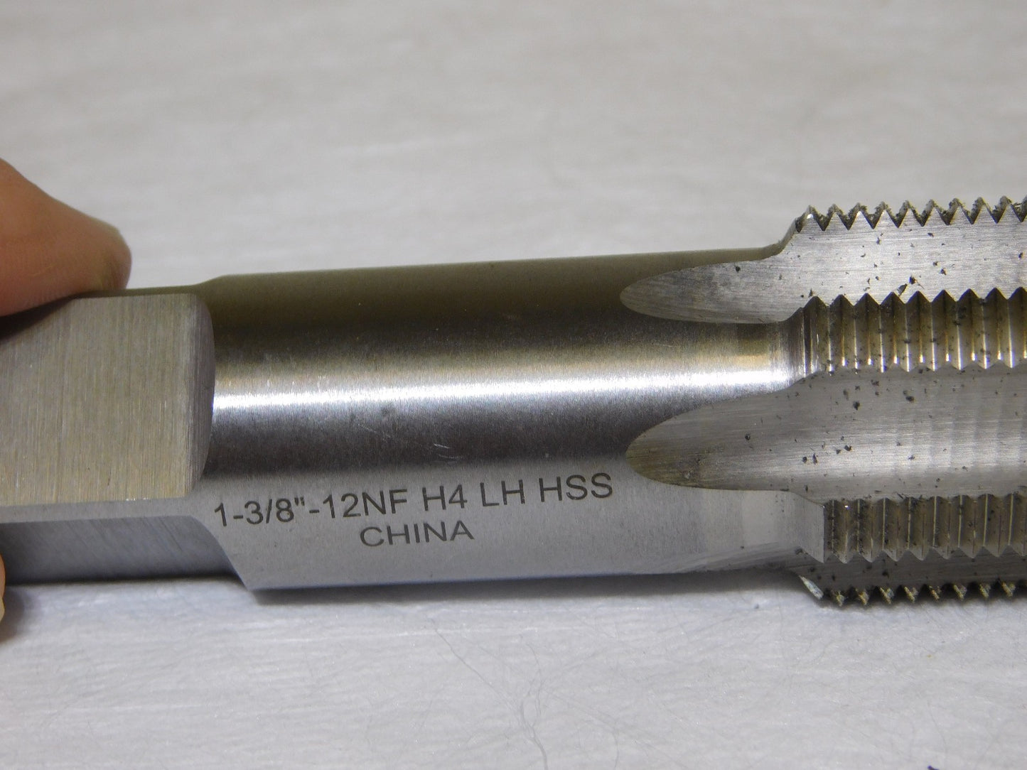 Interstate HSS Standard Hand Plug Tap 1-3/8-12 UNF 6Fl RH 6-1/16 OAL 04489555