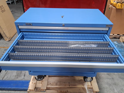 Lista Steel Tool Roller Cabinet 5 Drawers 40-1/4" Wide XSHS07500505MBB