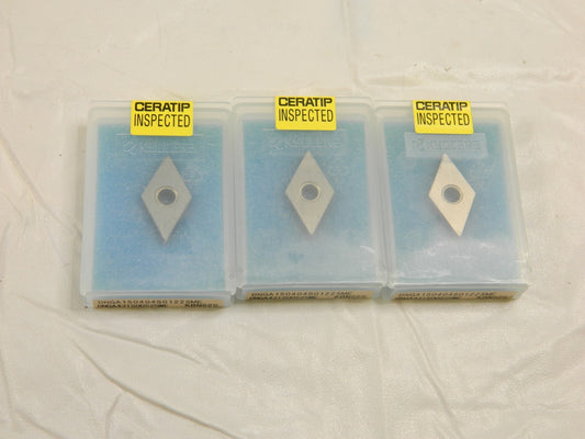 KYOCERA Turning Insert: DNGA431ME KBN525, Cubic Boron Nitride Qty 3 TBW02212