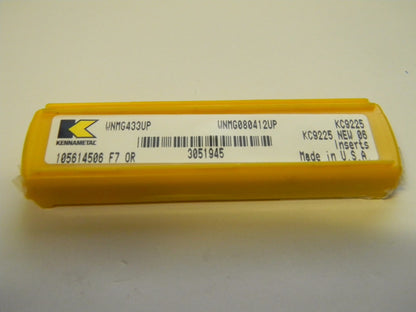 Kennametal Carbide Inserts WNMG433UP Grade KC9225 QTY 5 3051945