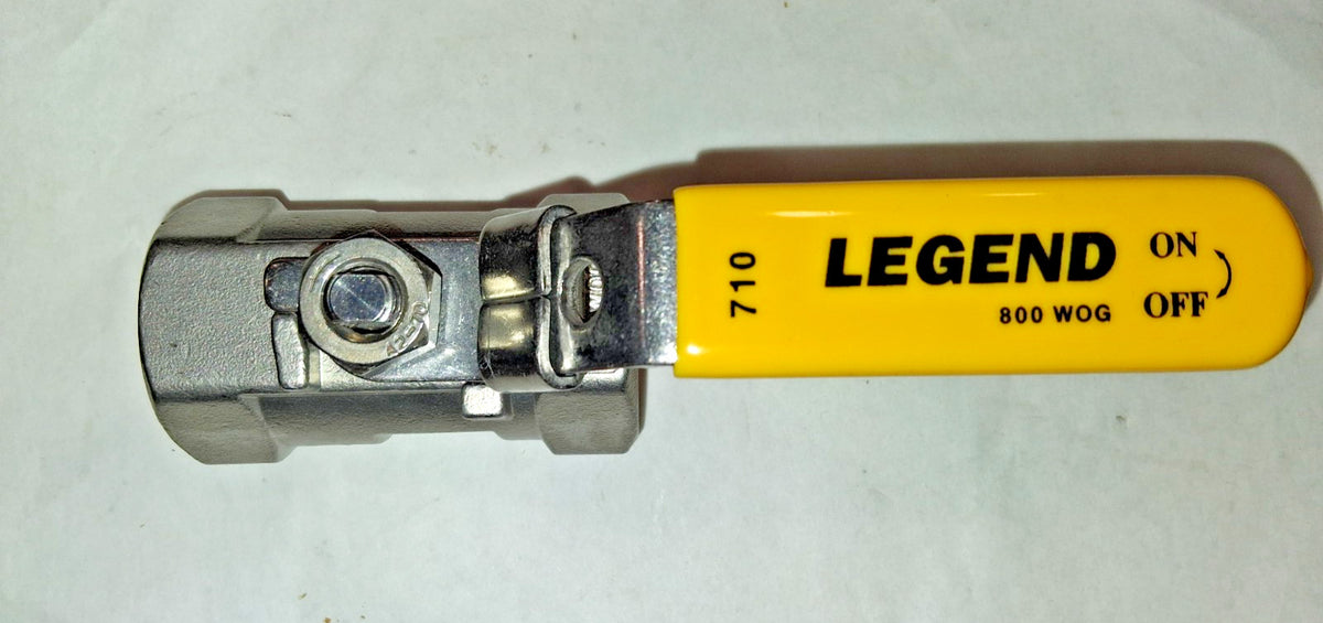 Legend Valve Standard Ball Valve 1" Pip Standard Port Stainless Steel 113-125