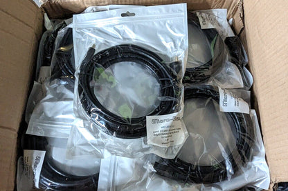 Micro-Ray 12' HDMI 2.0 w/Ethernet Cable 4K/3D M/M Style 20276 QTY 30 MR-110