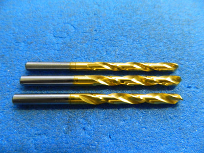 Atrax Jobber Drill 11/64" 118° 2FL Solid Carbide TiN Qty. 3 USA #60454188