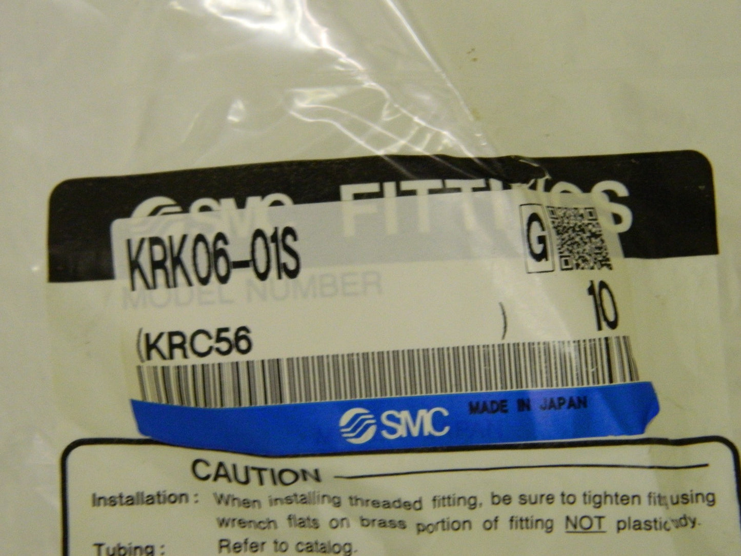 SMC Fittings Flame Resistant Male Elbow 45° 6 mm x 1/8" QTY 10 KRK06-01S