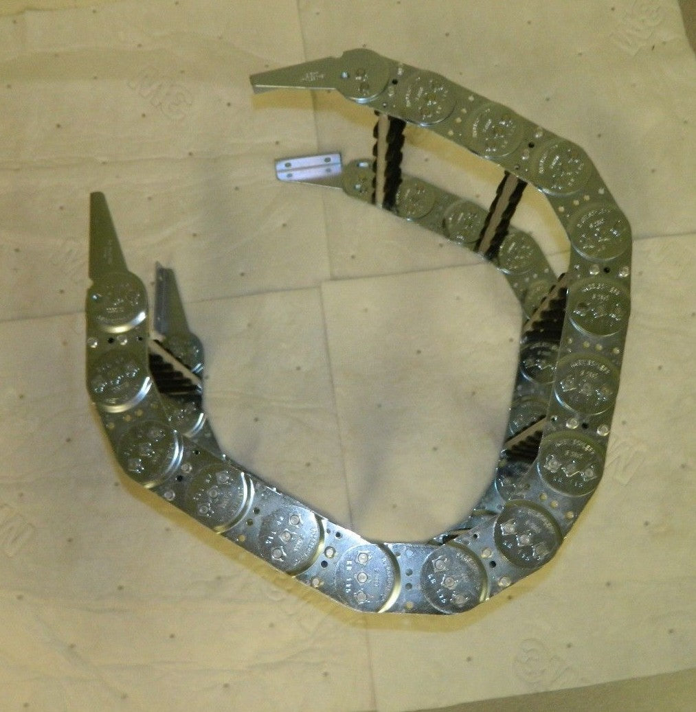 KabelSchlepp Steel Fixed Open Cable and Hose Carrier 3' Long 6S11584RLX3FWM