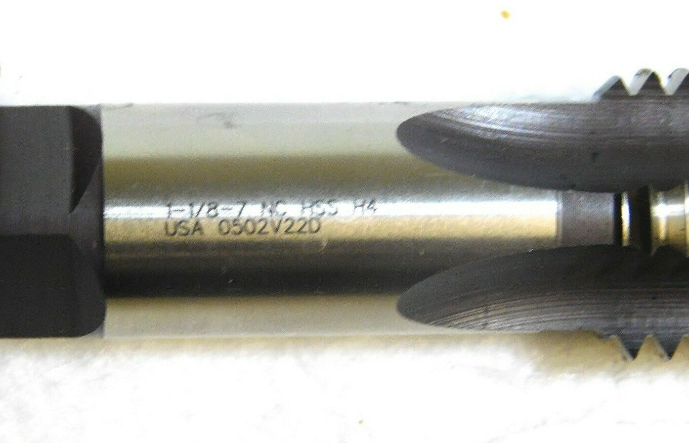 Hertel Bottoming Chamfer Tap 1-1/8-7 UNC 2-9/16 Thread Lgth 5-7/16L 02384477