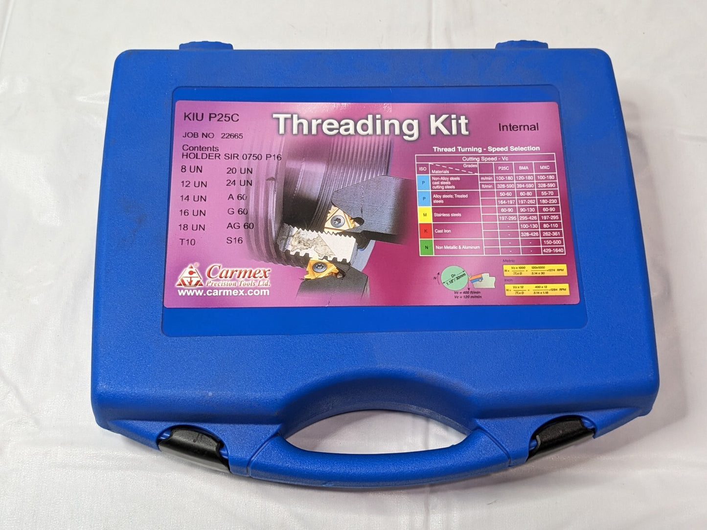 CARMEX Internal Threading Kit KIU P25C INCOMPLETE
