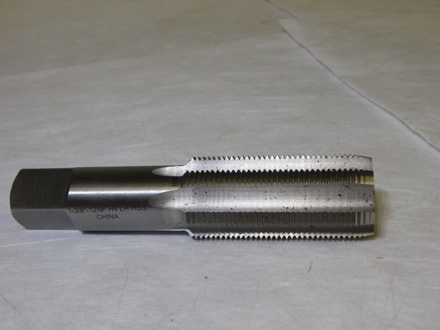Interstate HSS Standard Hand Plug Tap 1-3/8-12 UNF 6Fl RH 6-1/16 OAL 04489555