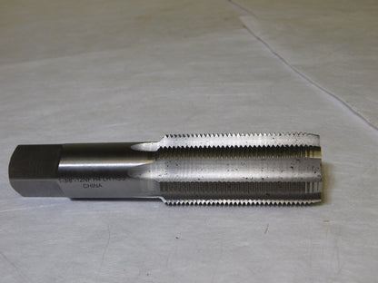 Interstate HSS Standard Hand Plug Tap 1-3/8-12 UNF 6Fl RH 6-1/16 OAL 04489555