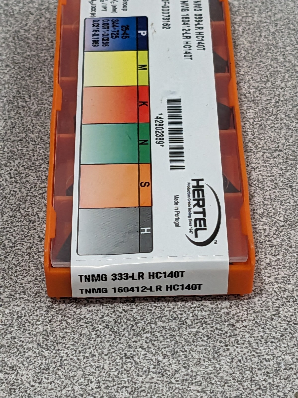 HERTEL Turning Insert: TNMG 333LR HC140T, Solid Carbide Qty 10 1002214
