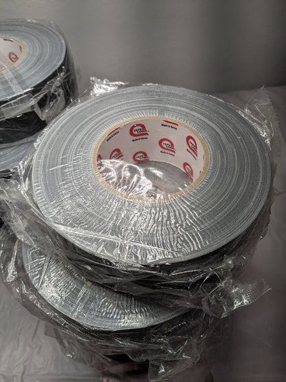 TAPE LOGIC Gaffers Tape: 60 yd Long, Black Rubber Adhesive Qty 12 T98818B
