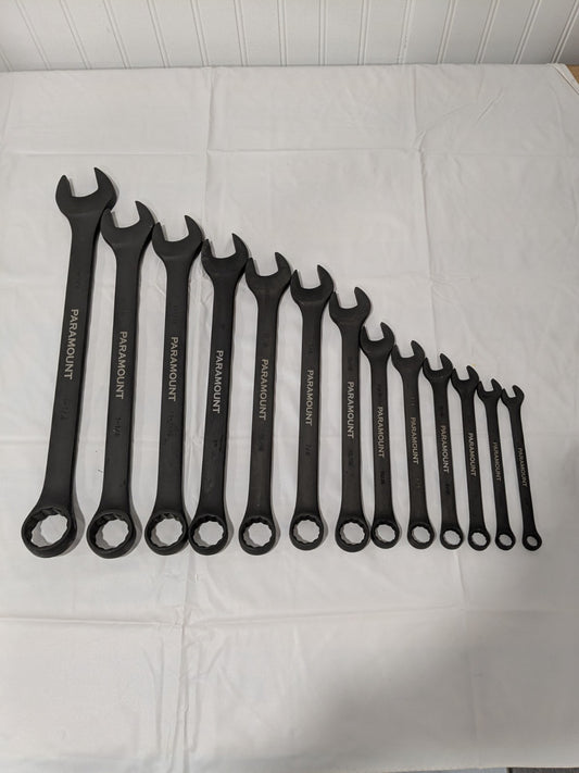 PARAMOUNT Combination Wrench Set: 13 Pc, 3/8 in - 1-1/4" 022-14SSET INCOMPLETE