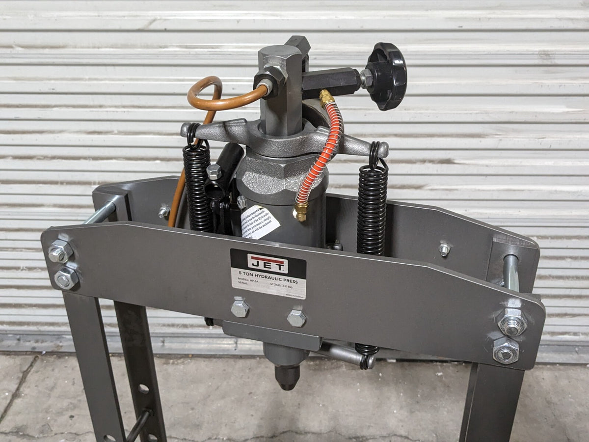 Jet Manual Hydraulic Shop Press 5 Ton Capacity 1-3/4" Ram 4" Stroke 33