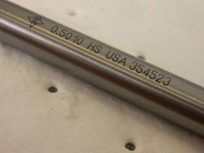 CLEVELAND Chucking Reamer: 0.501 Dia, 8 OAL HSS C26085