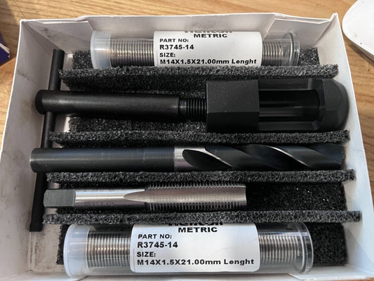Heli-Coil Thread Repair Kit: Threaded Insert 21mm Insert Length