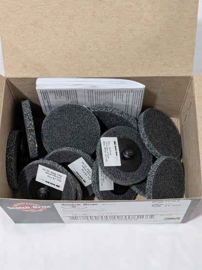 3M Deburring Wheel: 2" Dia, Roloc Type TR, 2 Density Qty 15 7000045976