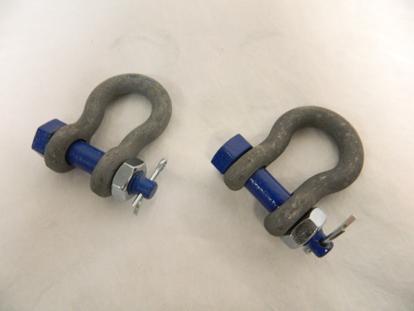 Campbell 1/2 Nominal Chain Size 2 Ton Carbon Steel Bolt Anchor Shackle Qty 2