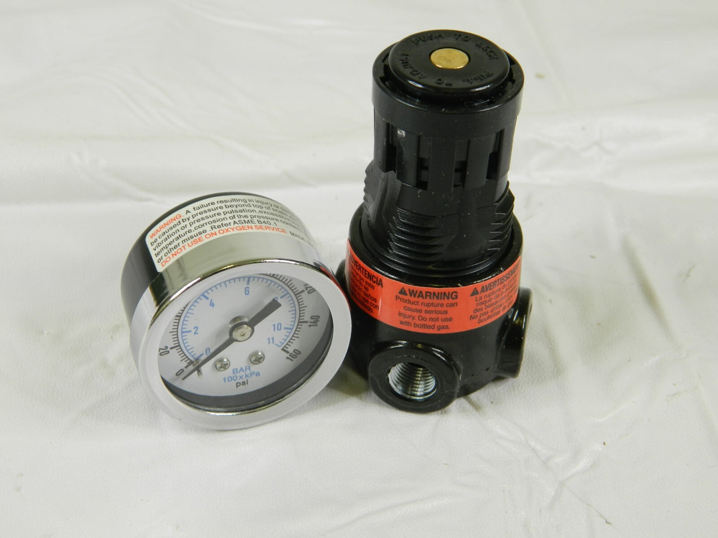WILKERSON Compressed Air Regulator: 1/8" NPT, 300 Max psi, Miniature R03-01-G00