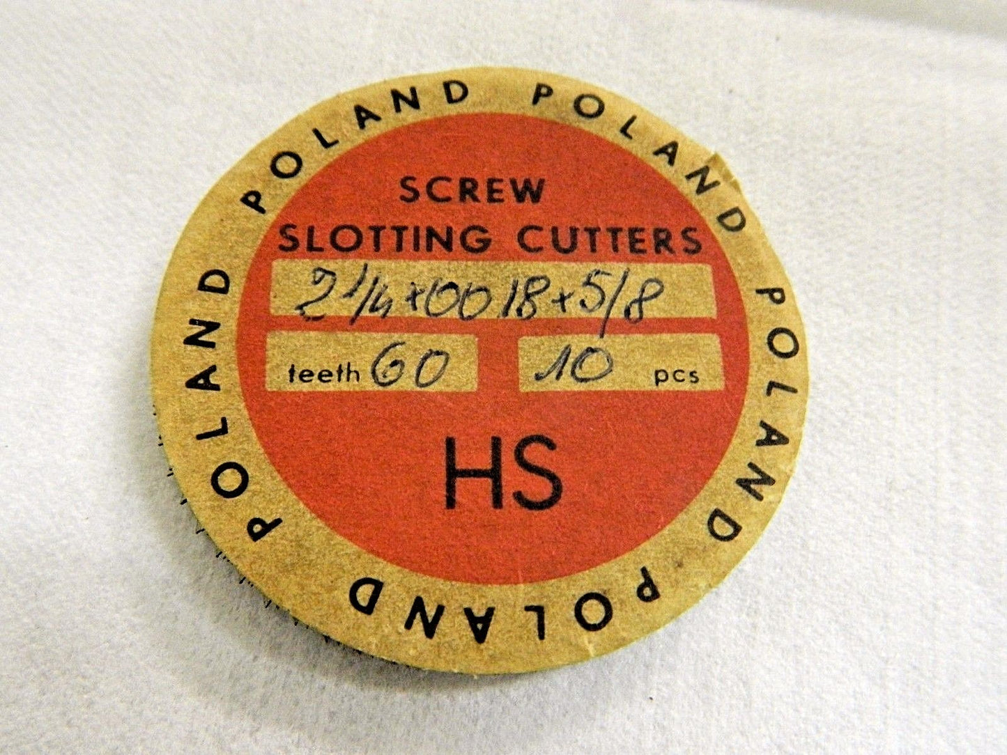 Screw Slotting Cutters 2-1/4"x 0.018"x 5/8" 60T Qty 10 03232188