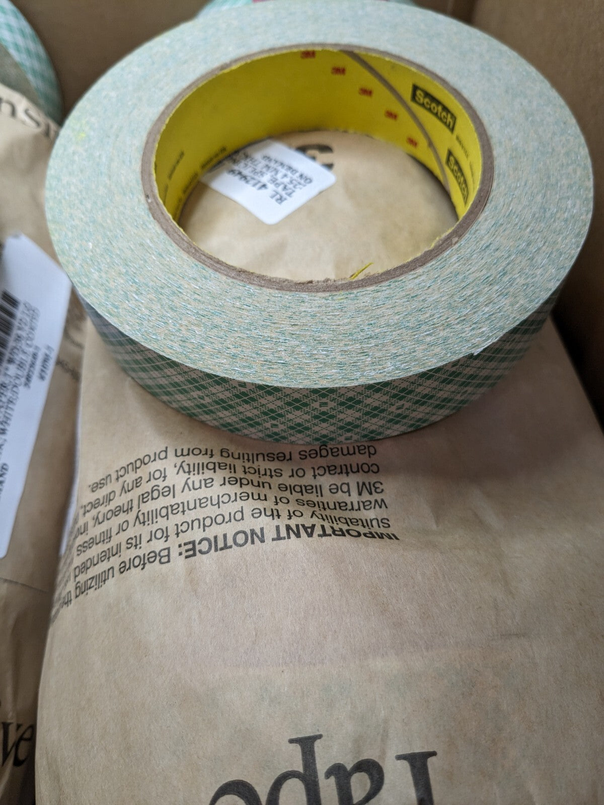 3M Paper Tape: 1" x 36 yd Long, 5 mil Thick, Rubber Adhesive Qty 24 7000049