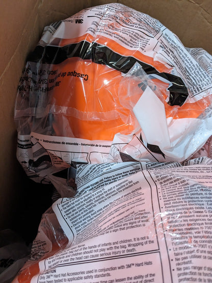 3M  SecureFit Hard Hat H-807SFR-UV High-visibility Orange Qty 20  7100240033