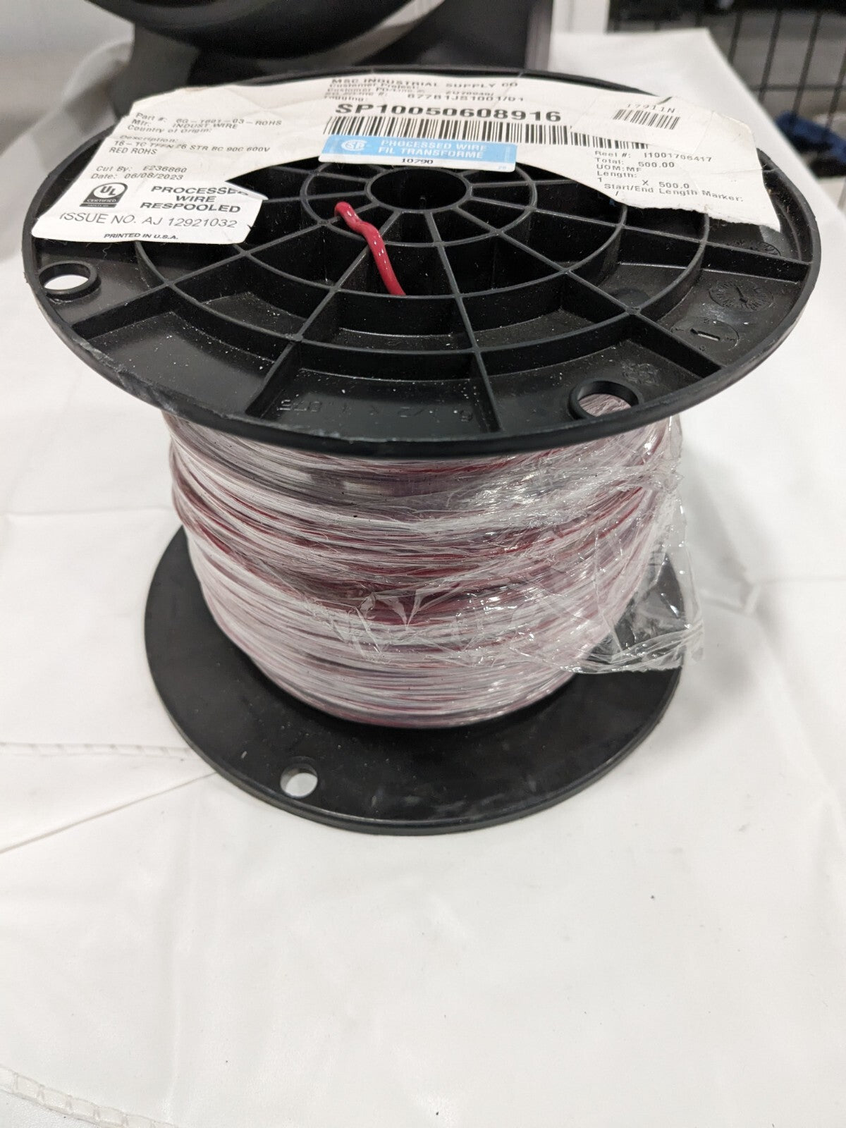 INDUSTRIAL WIRE WIRE HOOKUP 16AWG STR 600V, RED 6G-1601-03-ROHS