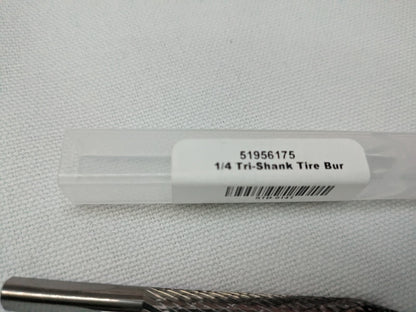 Abrasive Bur: STB-014T, 1/4" Cut Dia, Cylinder with Plunge Point TireSTB-014T