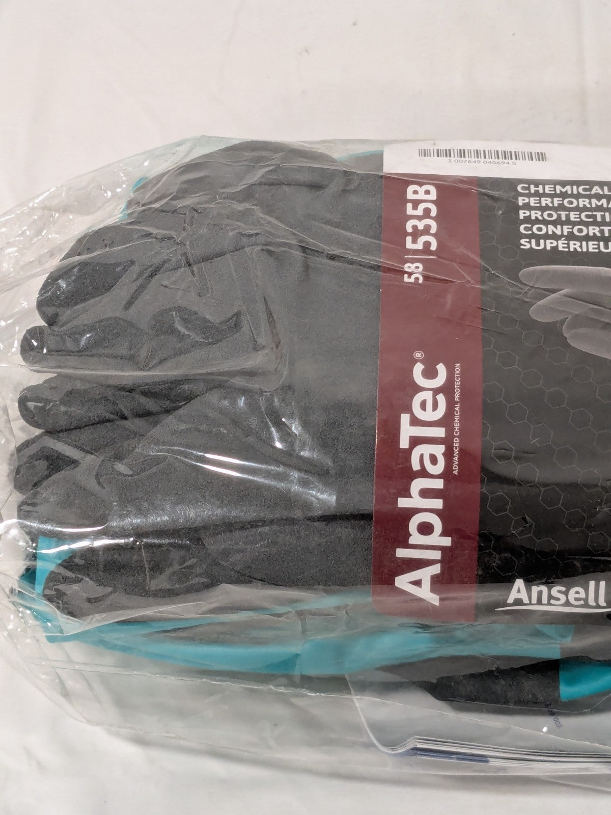 Ansell Chemical Resistant Gloves: Sz XL 13 mil, Nitrile-Coated 6 Pairs 58535B100