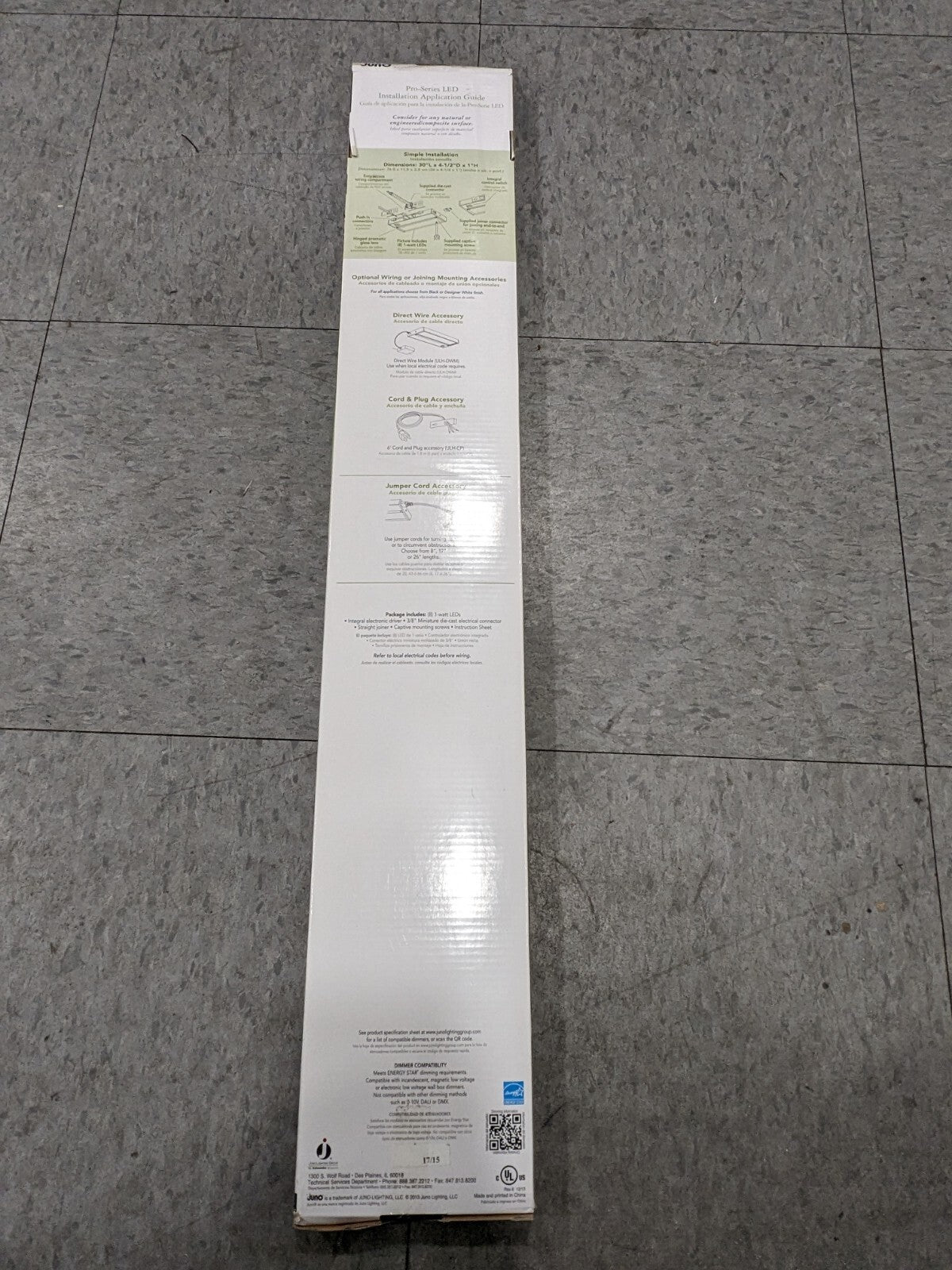 Juno Lighting 30" LED Light Fixture Silver UPLED30-SL