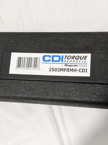 CDI Micrometer Torque Wrench: 1/2" Drive, 24-13/32" OAL 2503MFRMH