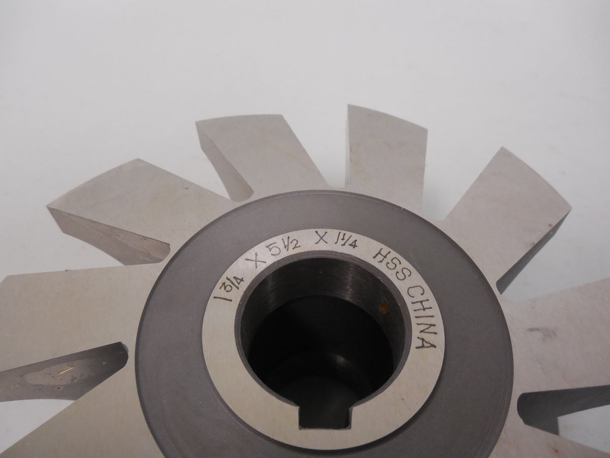 Precision 1-3/4" x 5-1/2" x 1-1/4" Concave Milling Cutter X5-MG-0