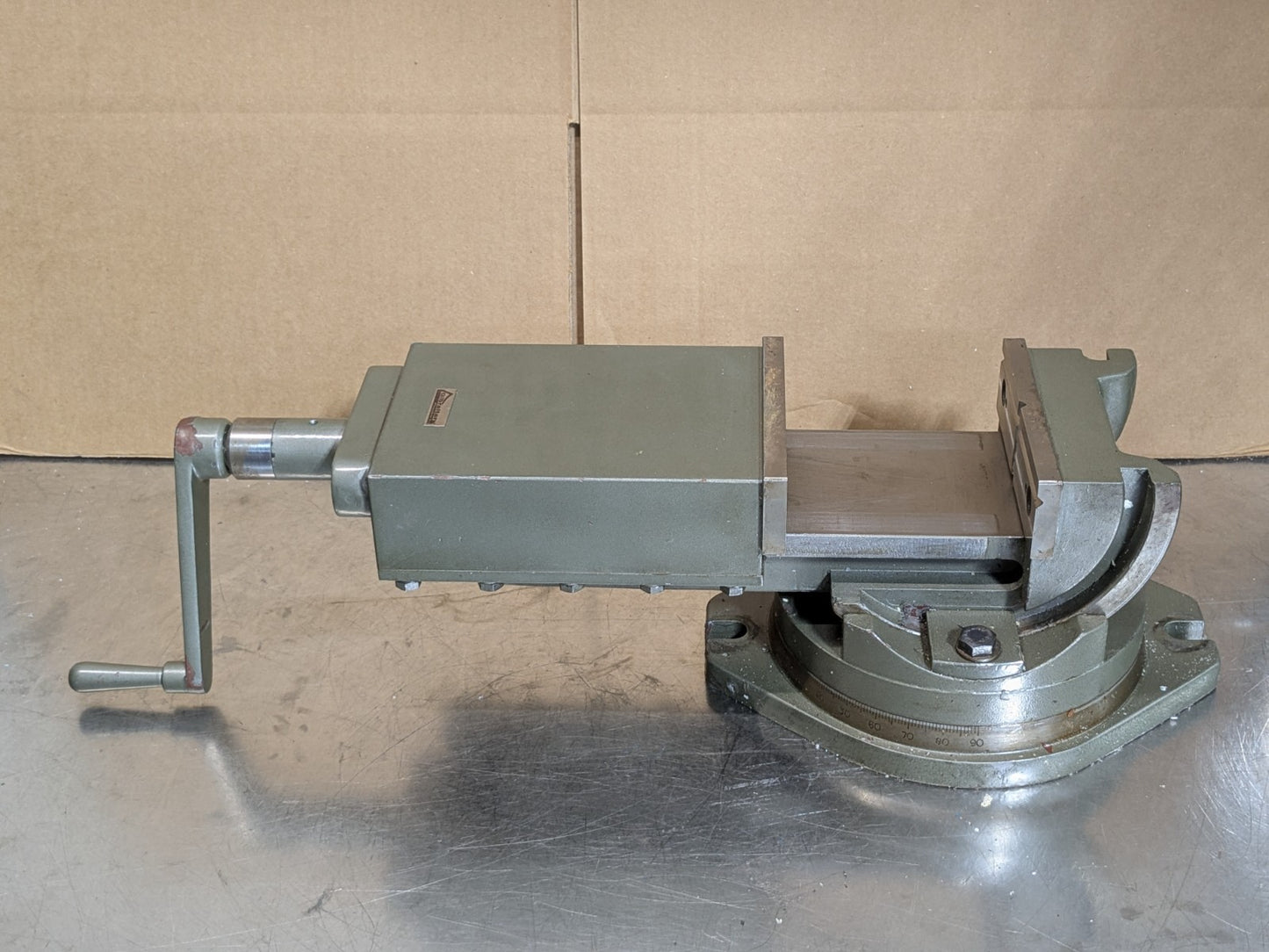 Gibraltar 2-Axis Angle Precision Machine Vise w/ Swivel Base 6" Jaw Width