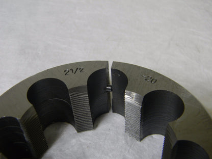 Interstate Adjustable Special Round Split Die 2-1/2 - 20 HSS 4 OD 03949302