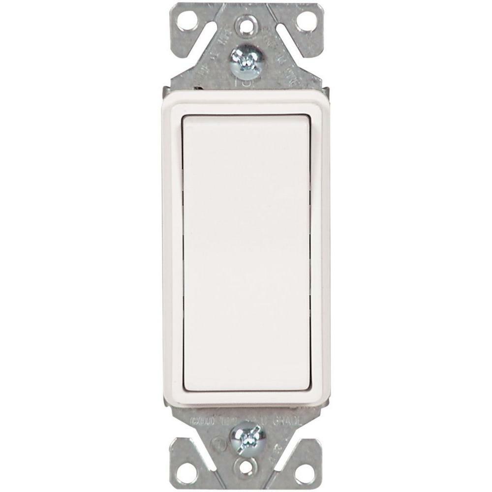 Cooper Rocker Wall Ivory Light Switch 1 Pole  20 Amp QTY 10 7622V-BOX