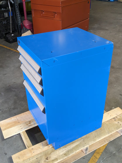 Rousseau Modular Storage Cabinet 4 Drawer 32 H x 18 W x 21 D Steel Blue