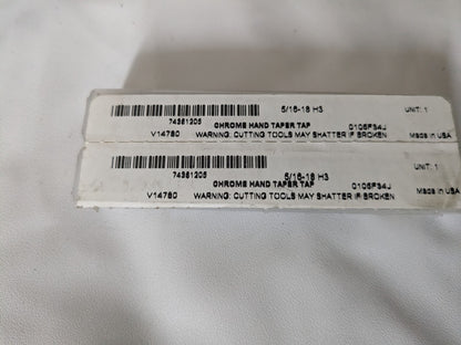 Straight Flute Taps: 5/16-18 UNC, 4 Flute 74361205