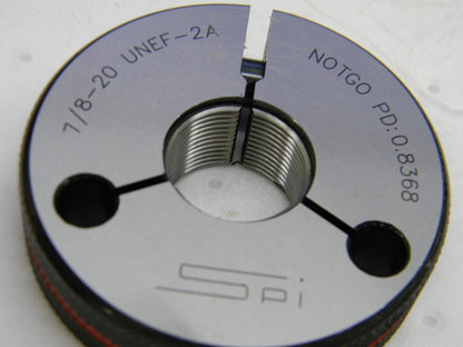 SPI 7/8-20 No Go Double Ring Thread Gage 23-203-3