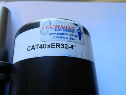 TECHNIKS Collet Chuck: ER Collet, Taper Shank 4" Projection 22255