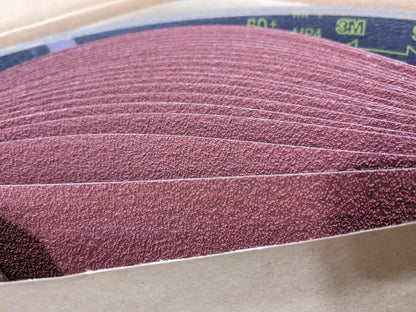 3M Abrasive Belts 20ct : 6″ Wide, 48″ Long, 60 Grit, Ceramic 7010360605