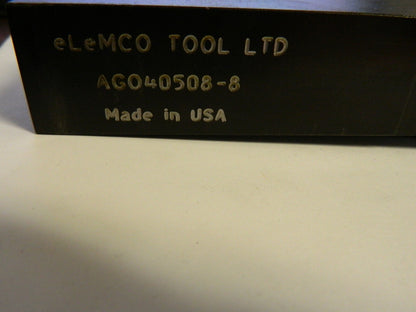 Elemco Tool Special Relief Indexable Grooving Bar Left Hand  AG040508-8